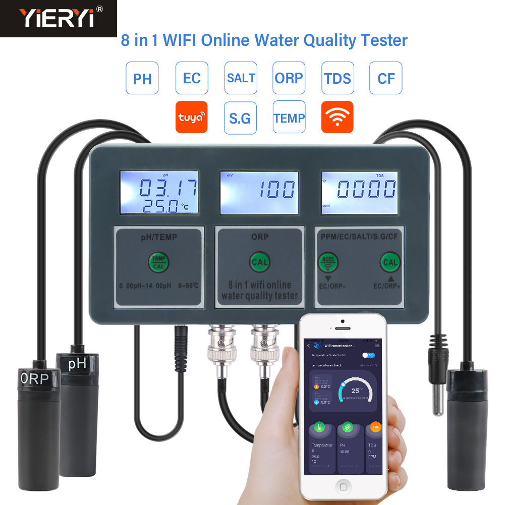 Ec Meter Digital - WiFi Tuya 스마트 PH 측정기 데이터
