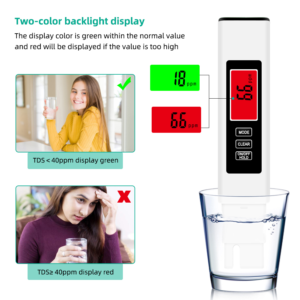 Ec Meter Digital - 4 in 1 디지털 수질 테스터