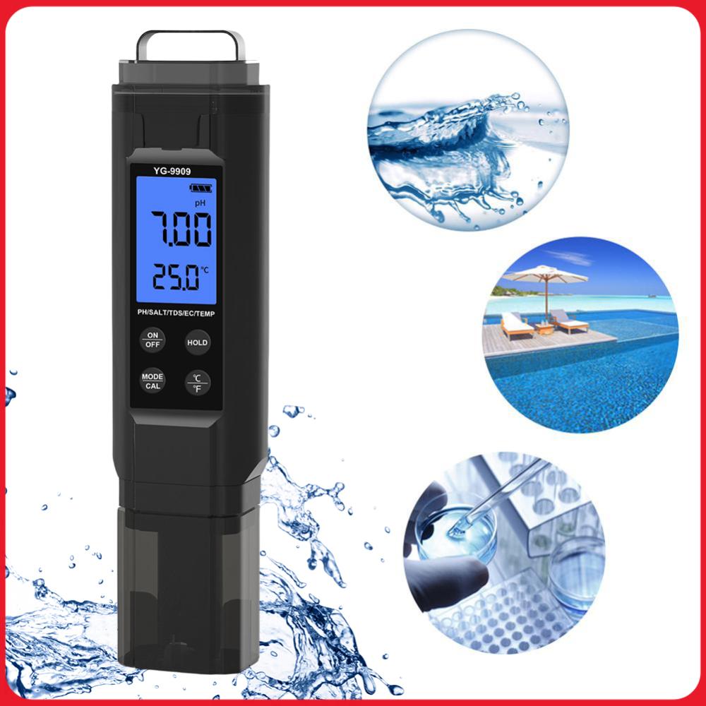 Ec Meter Digital - 5 in 1 디지털 수질 테스터