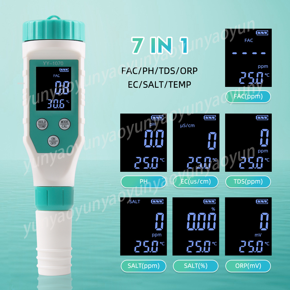 7 in 1 디지털 수질 테스터 PH ORP EC TD - Ec Meter Digital 리뷰 및 가격