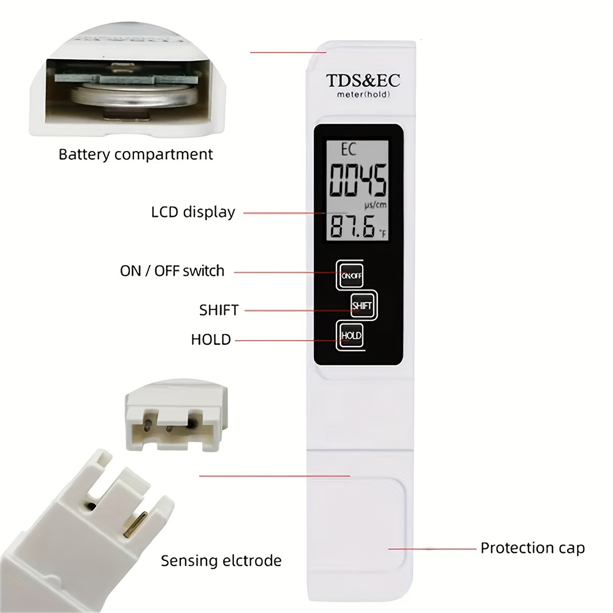 3in1 수질 감지 펜 가정용 식수 순도 EC 미터 고 - Ec Meter Digital 리뷰 및 가격