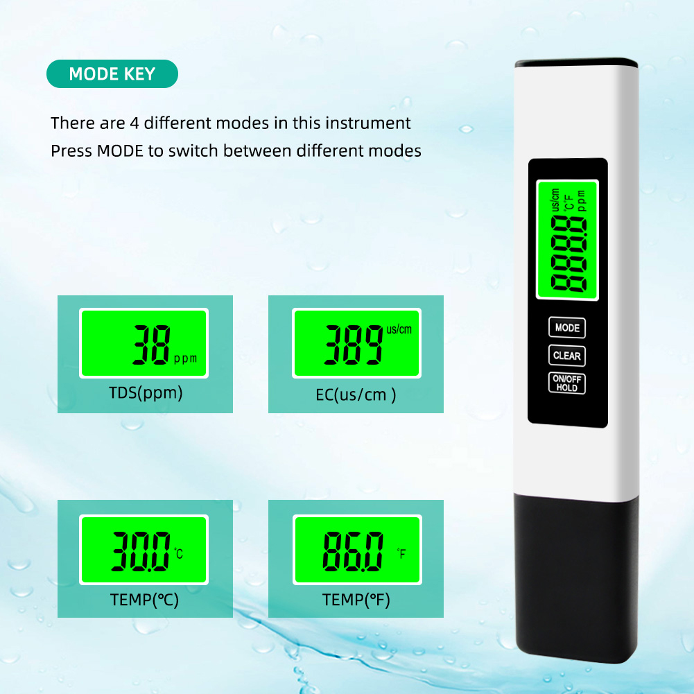 4 in 1 디지털 수질 테스터 TDS EC 및 온도  - Ec Meter Digital 리뷰 및 가격