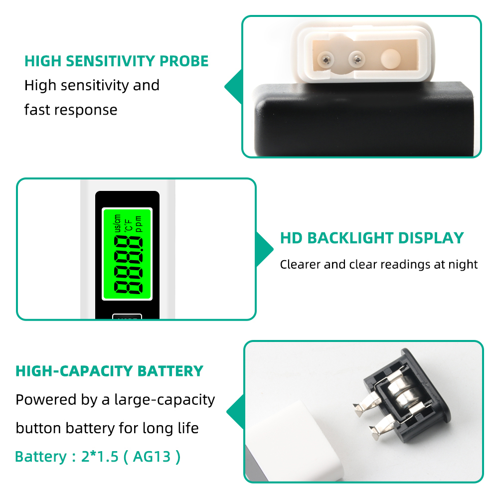 4 in 1 디지털 수질 테스터 TDS EC 및 온도  - Ec Meter Digital 리뷰 및 가격