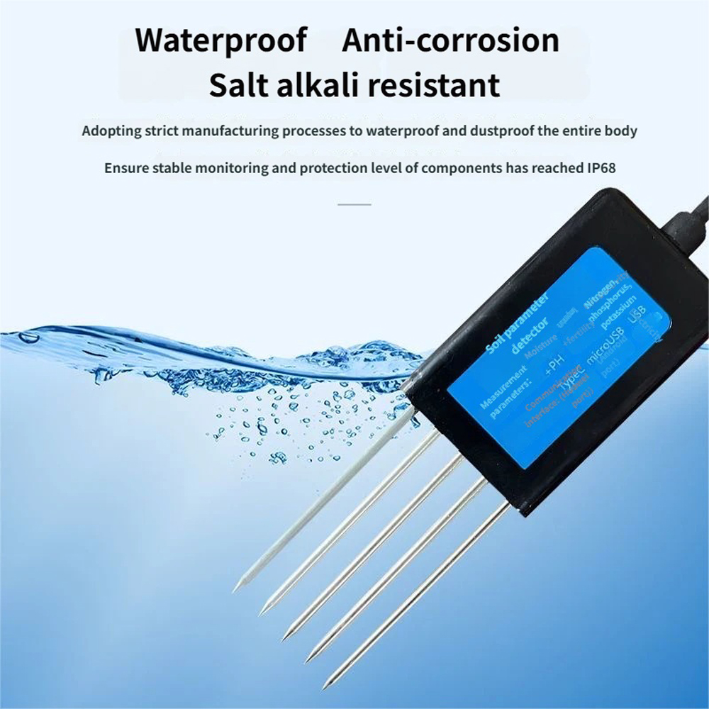 고급 토양 테스트기 PH EC 미터 8-in-1 5핀  - Ec Meter Digital 리뷰 및 가격