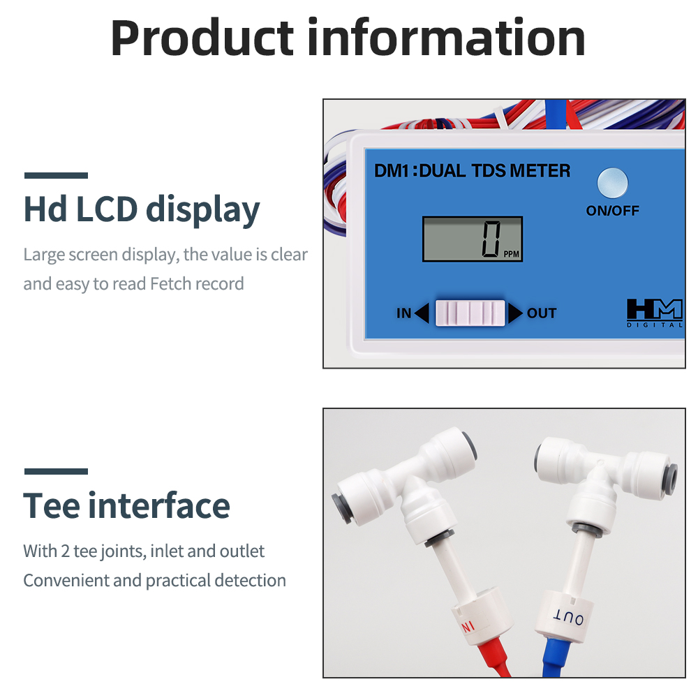디지털 수질 테스터 듀얼 프로브 온라인 TDS 감지기  - Ec Meter Digital 리뷰 및 가격