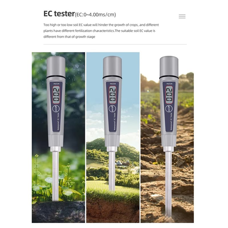 A84E-테스터 디지털 ATC EC-316 토양 전도도 - Ec Meter Digital 리뷰 및 가격
